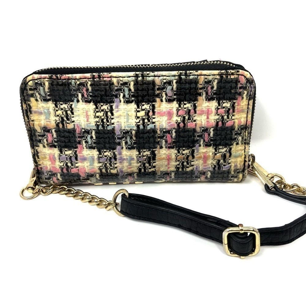 Juicy Couture Tweed Wallet On Chain – Vintage Y2K Logo Bag